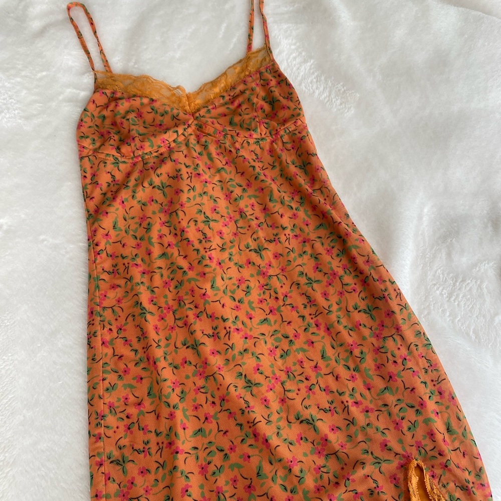 Princess Polly Orange Lace Slip Dress